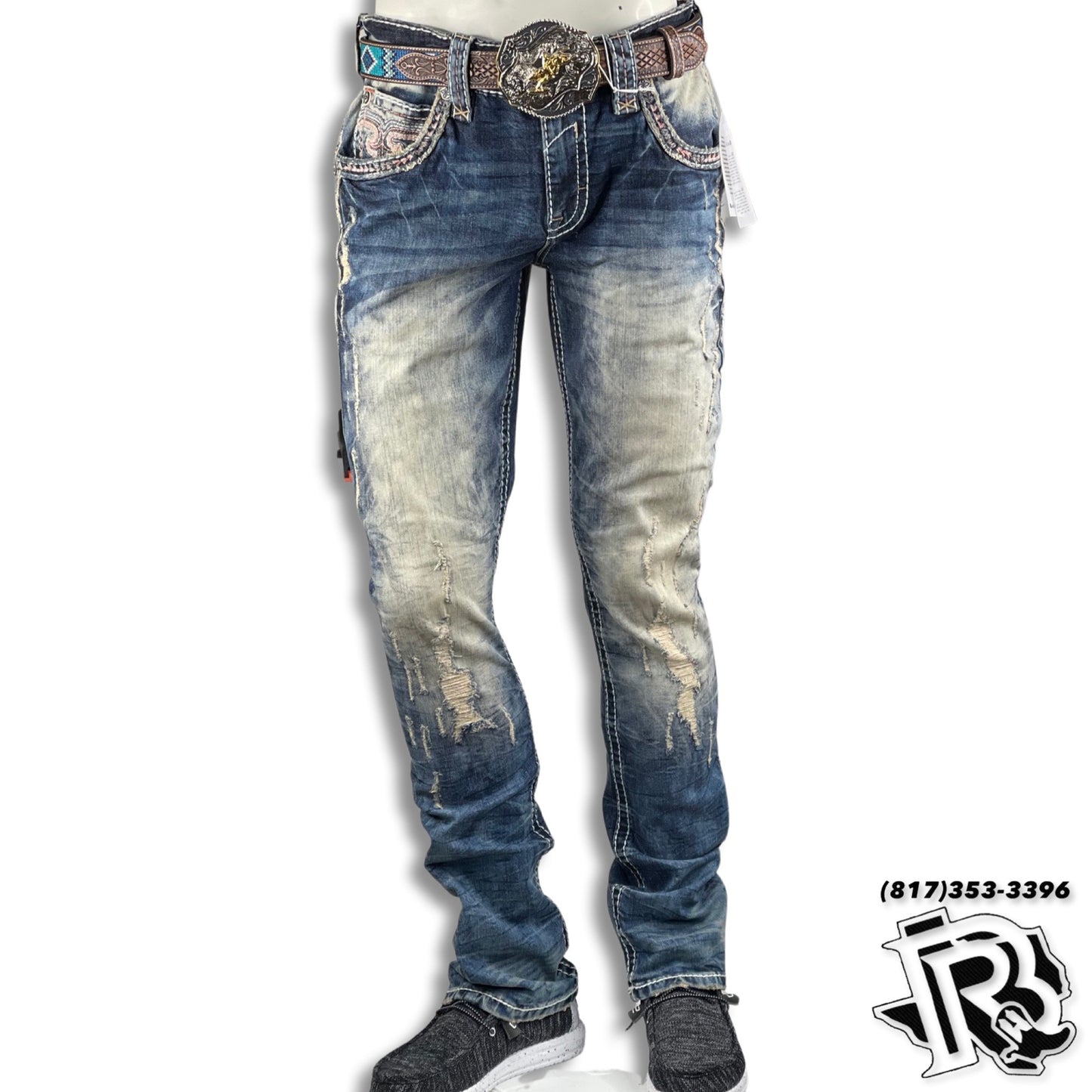 MEN’S ROCK RIVIVAL JEANS REN (RP3711A200) WHITE LABEL