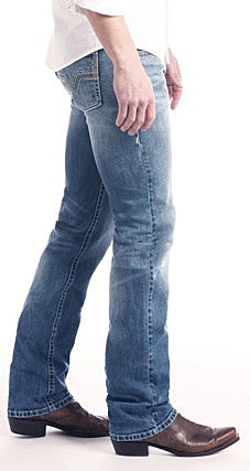 Revolver Slim Fit Straight Leg Reflex Jeans in Vintage Wash Style Number M1R2365 ROCK & ROLL DENIM BLUE LABEL