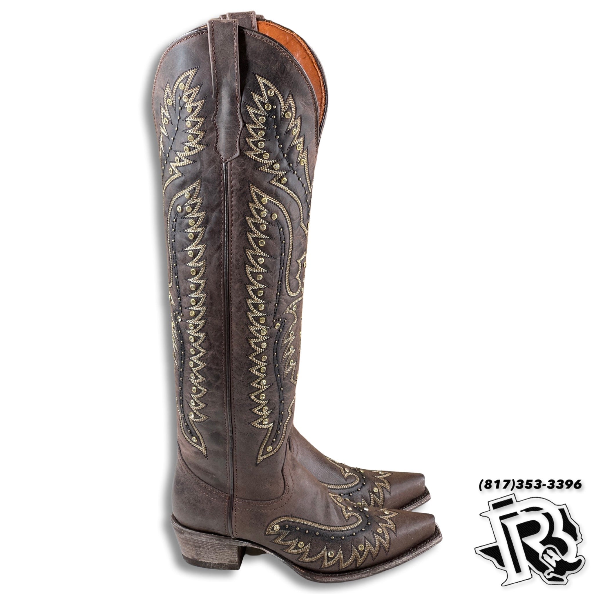 “ Isella “ Chocolate  | Women Western Tall Boots style vd0028