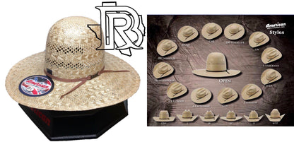 “ 1804 “ | AMERICAN STRAW COWBOY STRAW HAT SISAL