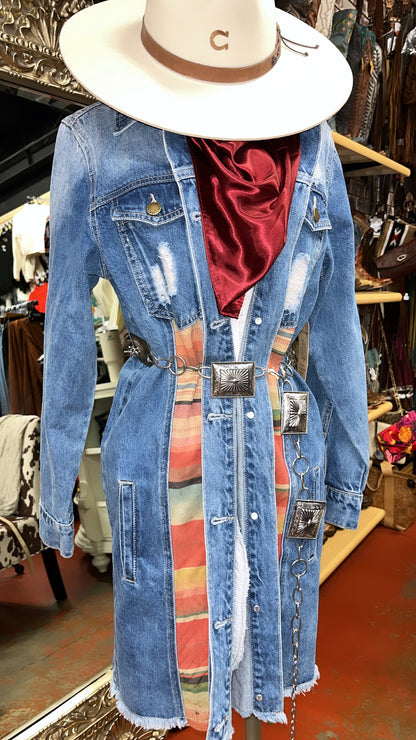 SERAPE  LONG JEAN JACKET