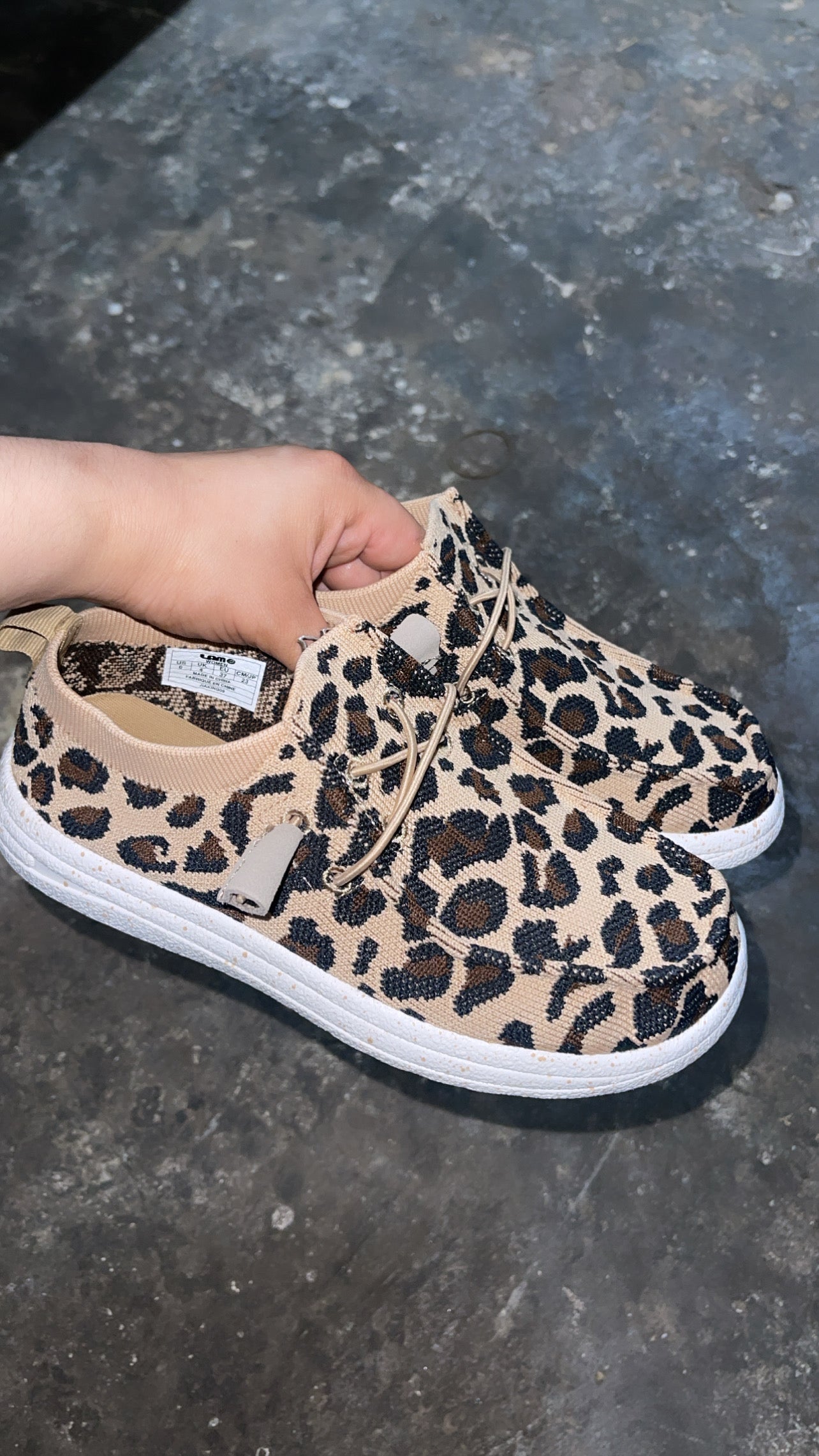 “ MICHELLE “ | WOMEN CHEETAH CASUAL CANVAS SHOE