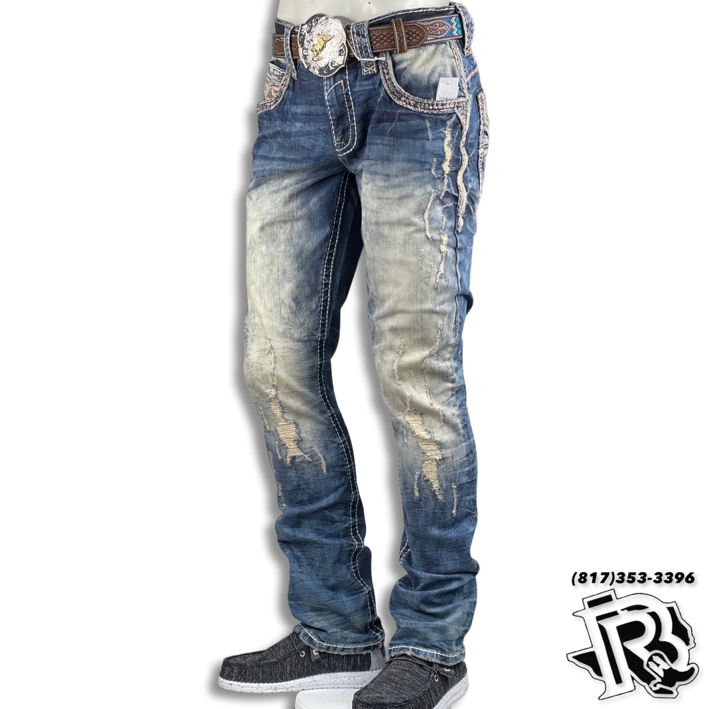 MEN’S ROCK RIVIVAL JEANS REN (RP3711A200) WHITE LABEL