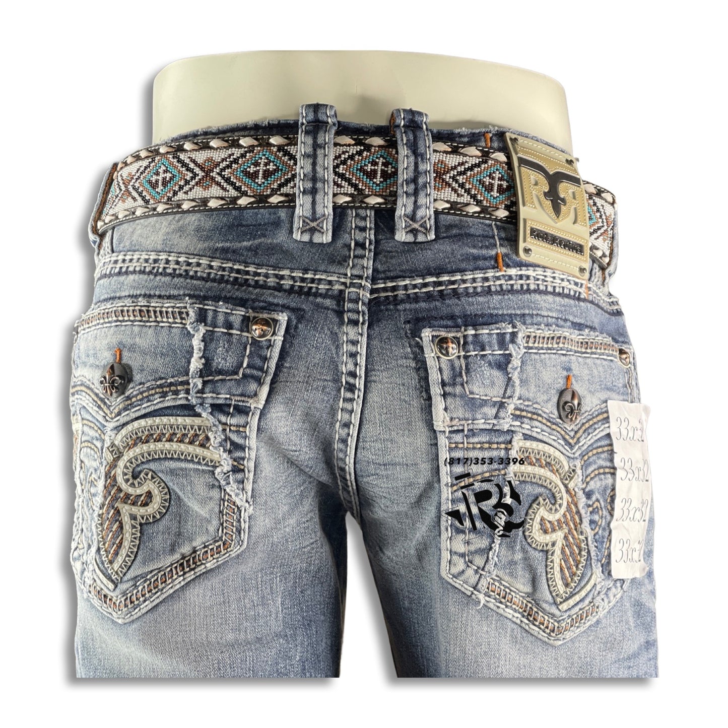 “ Alpine “ STRAIGHT | MEN'S ROCK REVIVAL JEANS RP03549J210R