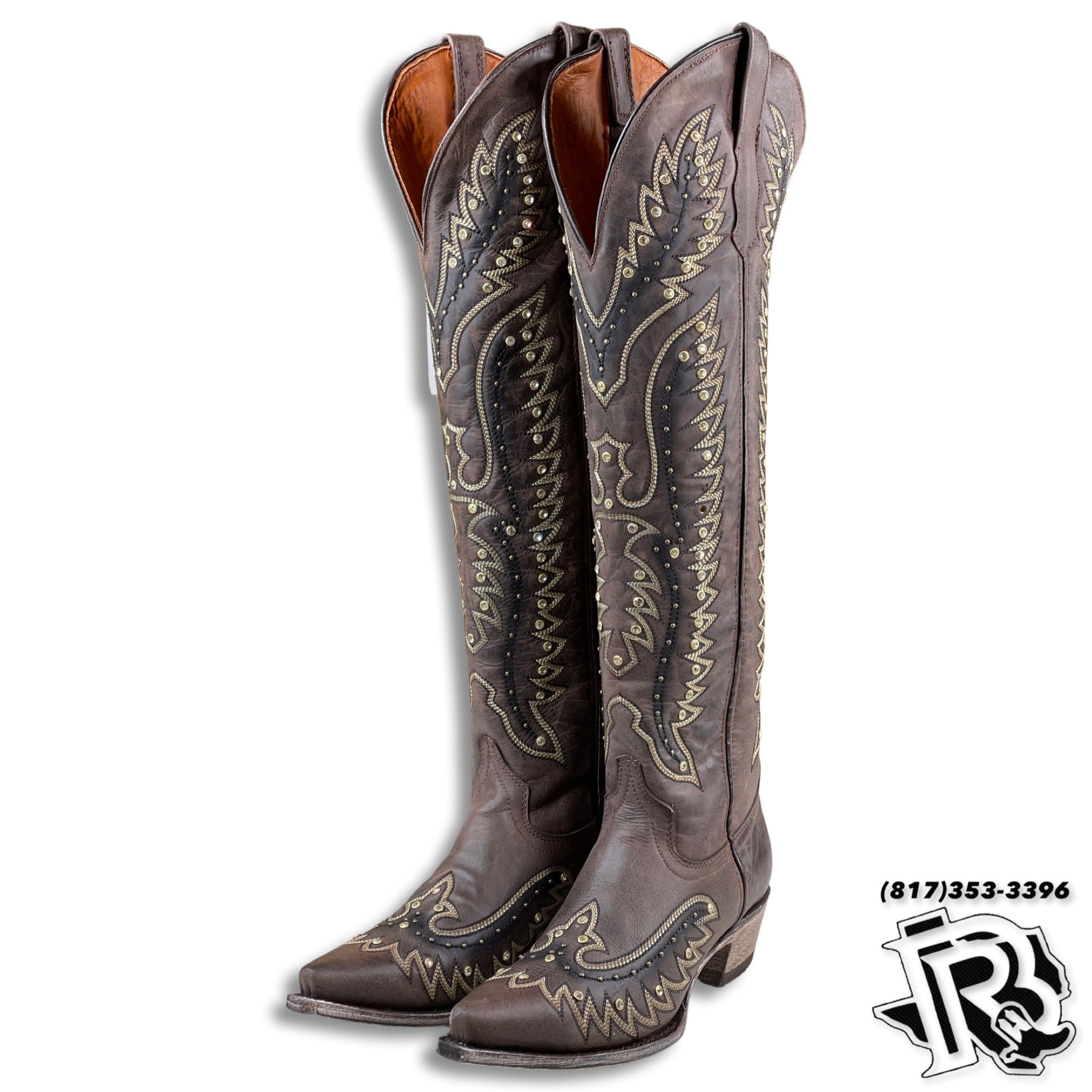 “ Isella “ Chocolate  | Women Western Tall Boots style vd0028