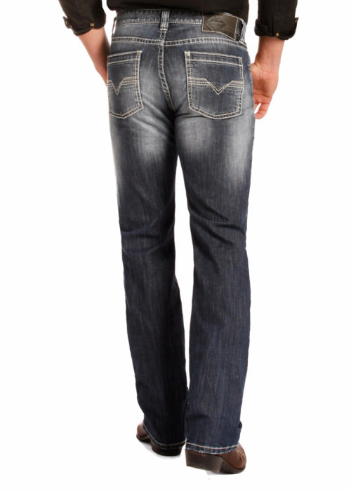 ReFlex Revolver Straight Leg Jeans with Flat Seam Style Number M1R4442 ROCK & ROLL DENIM