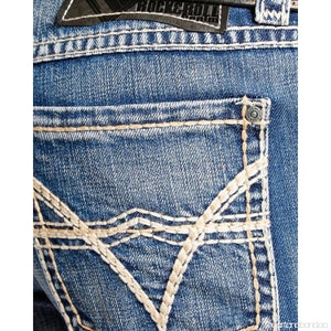 Men Roll Jeans Cowboy Rock And In Light M0T6743