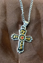 Load image into Gallery viewer, “ Miguel “ | MEN WESTERN NECKLACE REDCROSS TOOLED  DN121