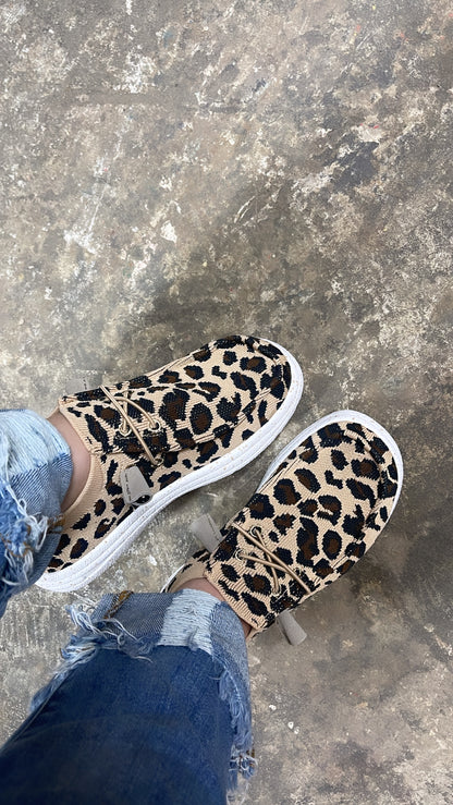 “ MICHELLE “ | WOMEN CHEETAH CASUAL CANVAS SHOE