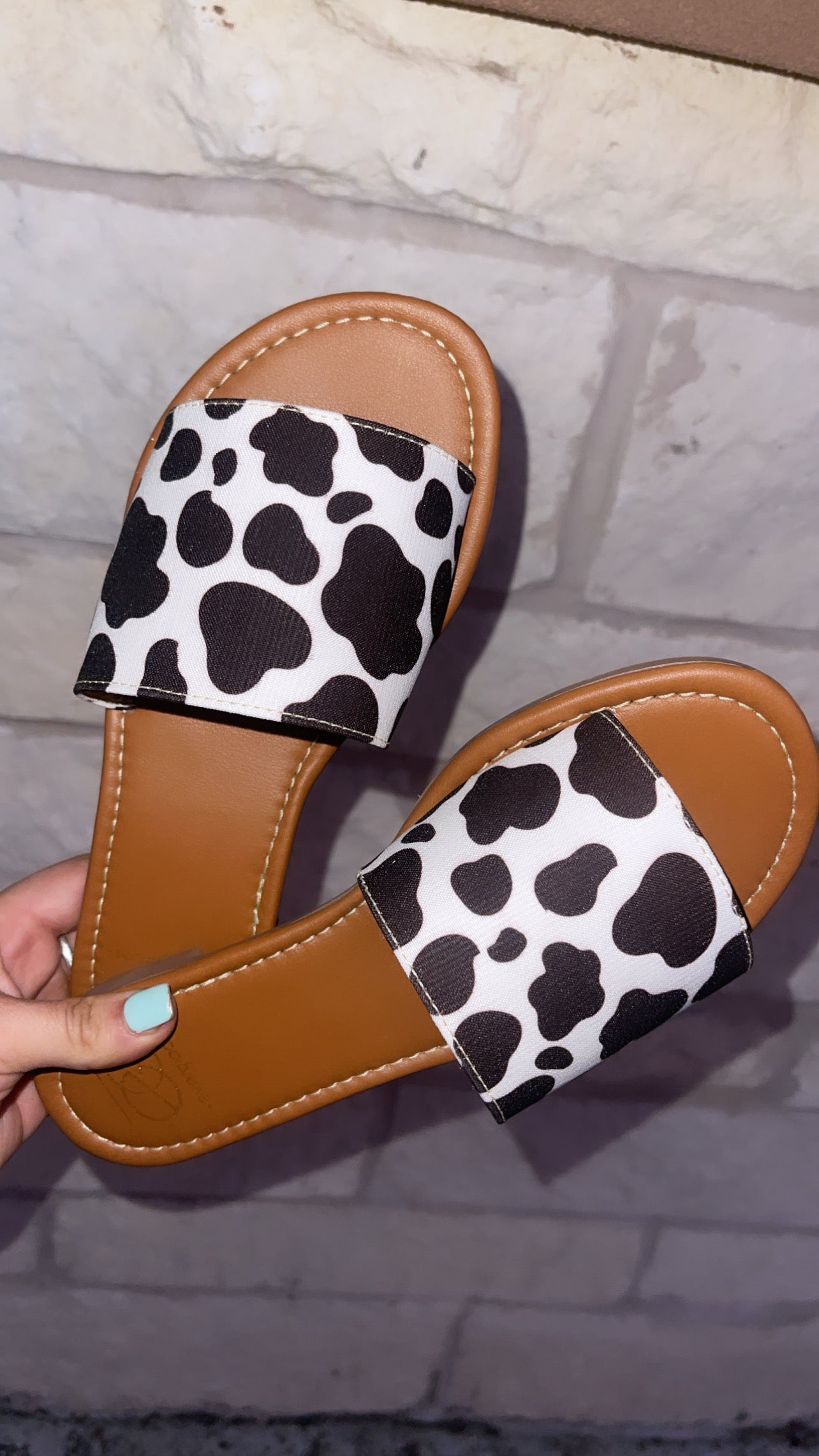 LULU  COW PRINT SANDALS 2