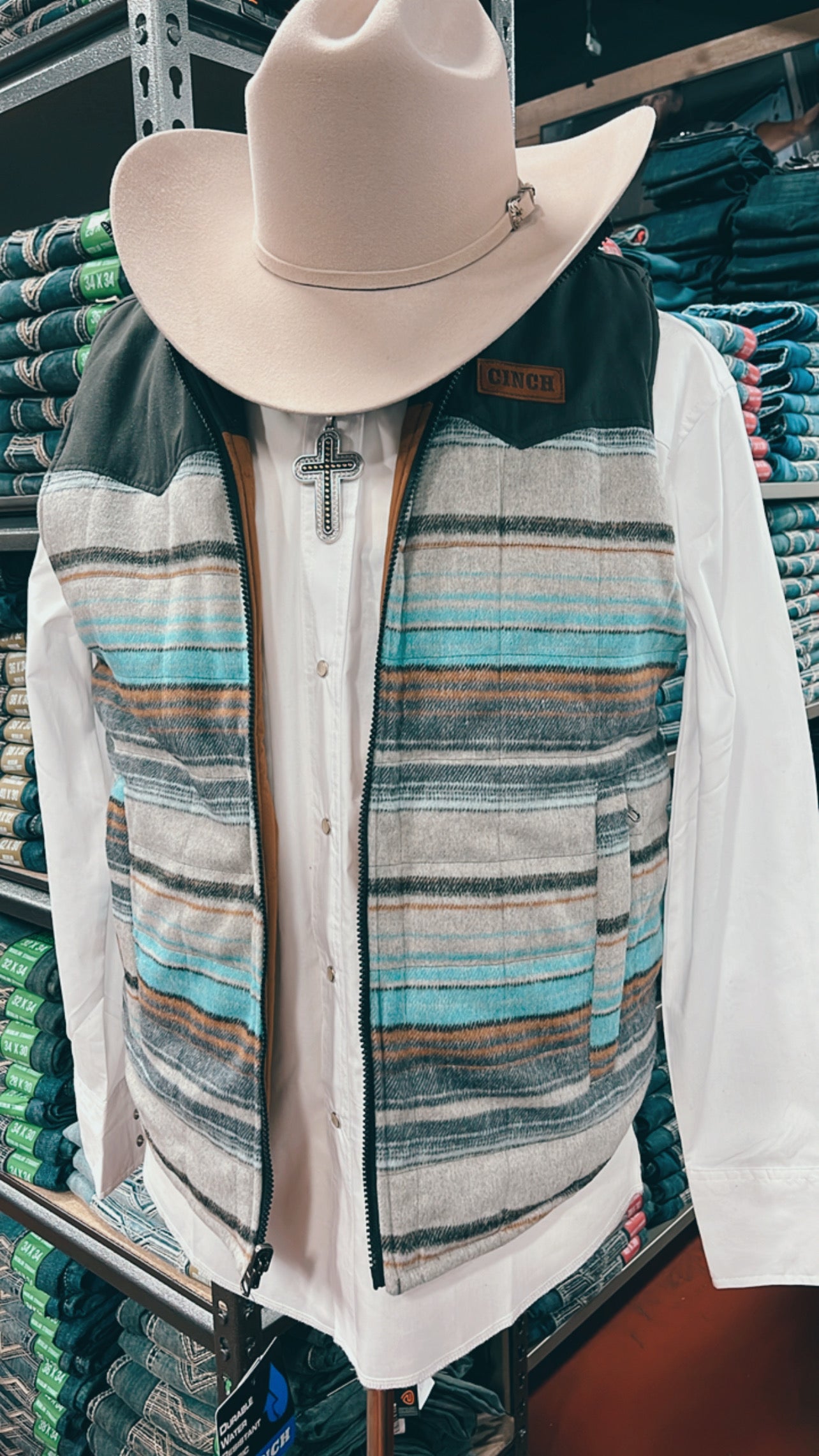 “ Asher “ | Cinch Reversible Men's Multicolored Vest MWV1576001