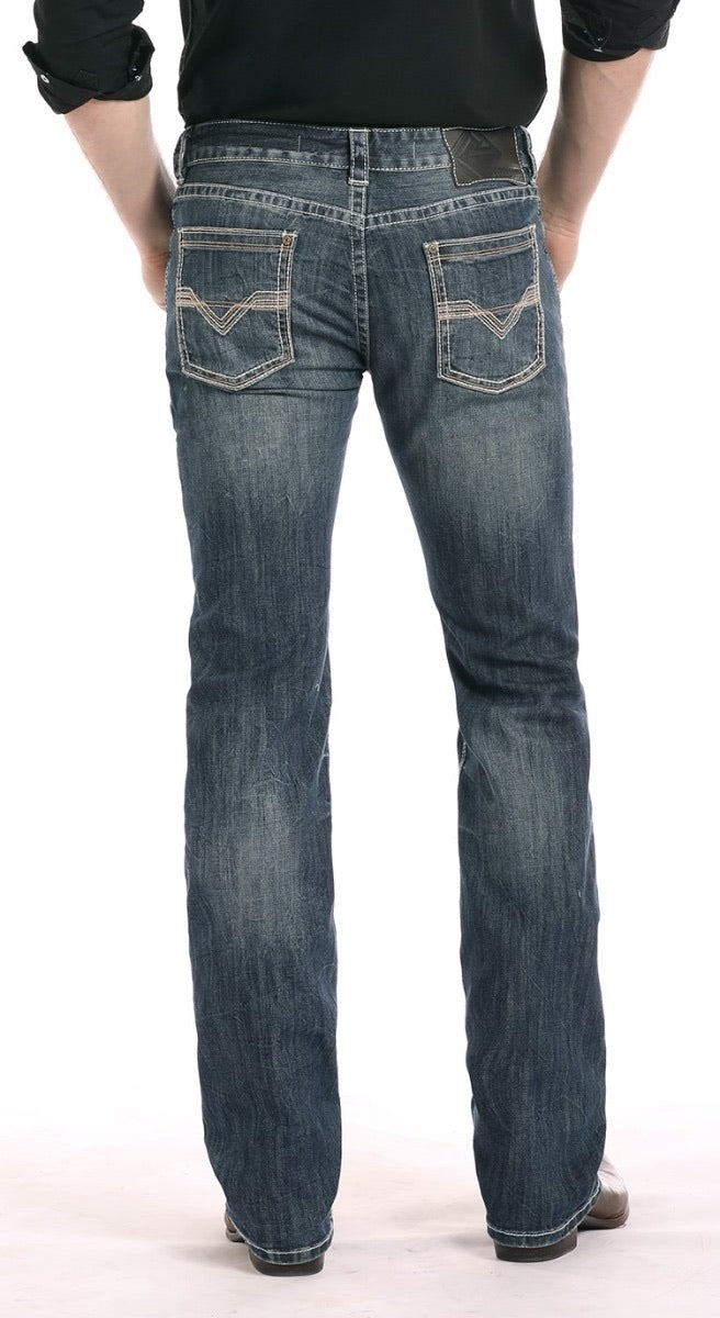 Rock & Roll Cowboy Men's Pistol Regular Fit Straight Leg Jeans M1P6181 38x30