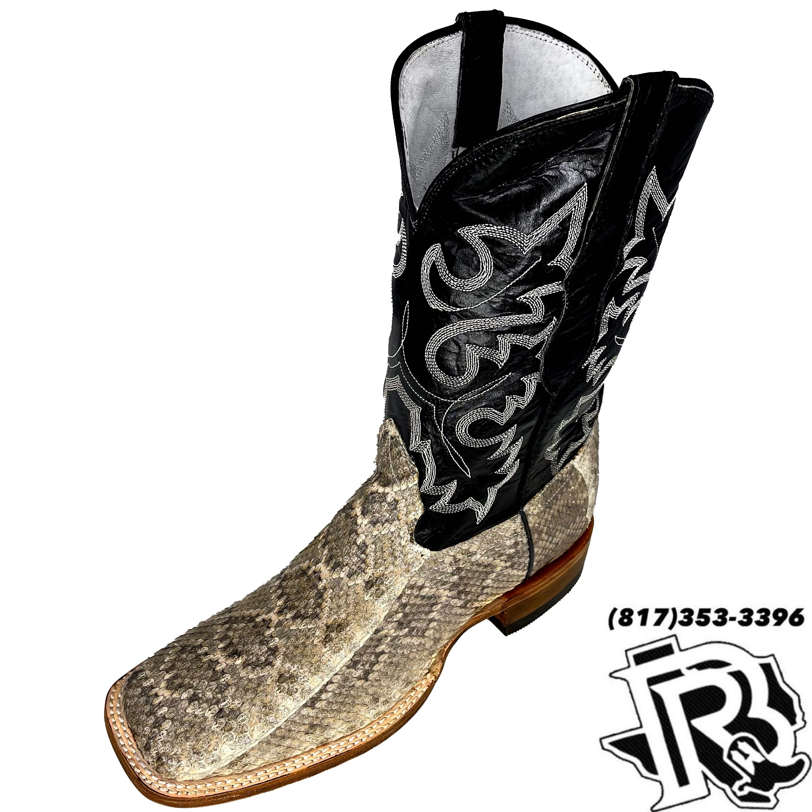 ORIGNAL RATTLESNAKE MEN SQUARE TOE BOOTS Botas Rojero