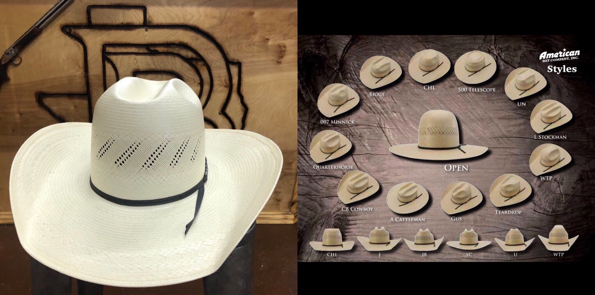 “ 7900 “ | AMERICAN HAT COWBOY STRAW HAT