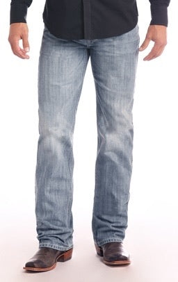 Double Barrel Straight Leg Jeans in Light Wash M0S2341 ROCK & ROLL DENIM