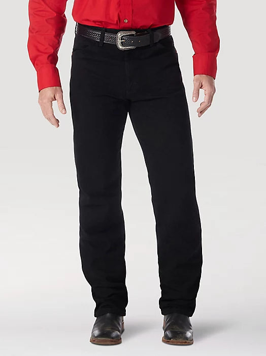 Mens  Black Wrangler Cowboy Cut | 112336395