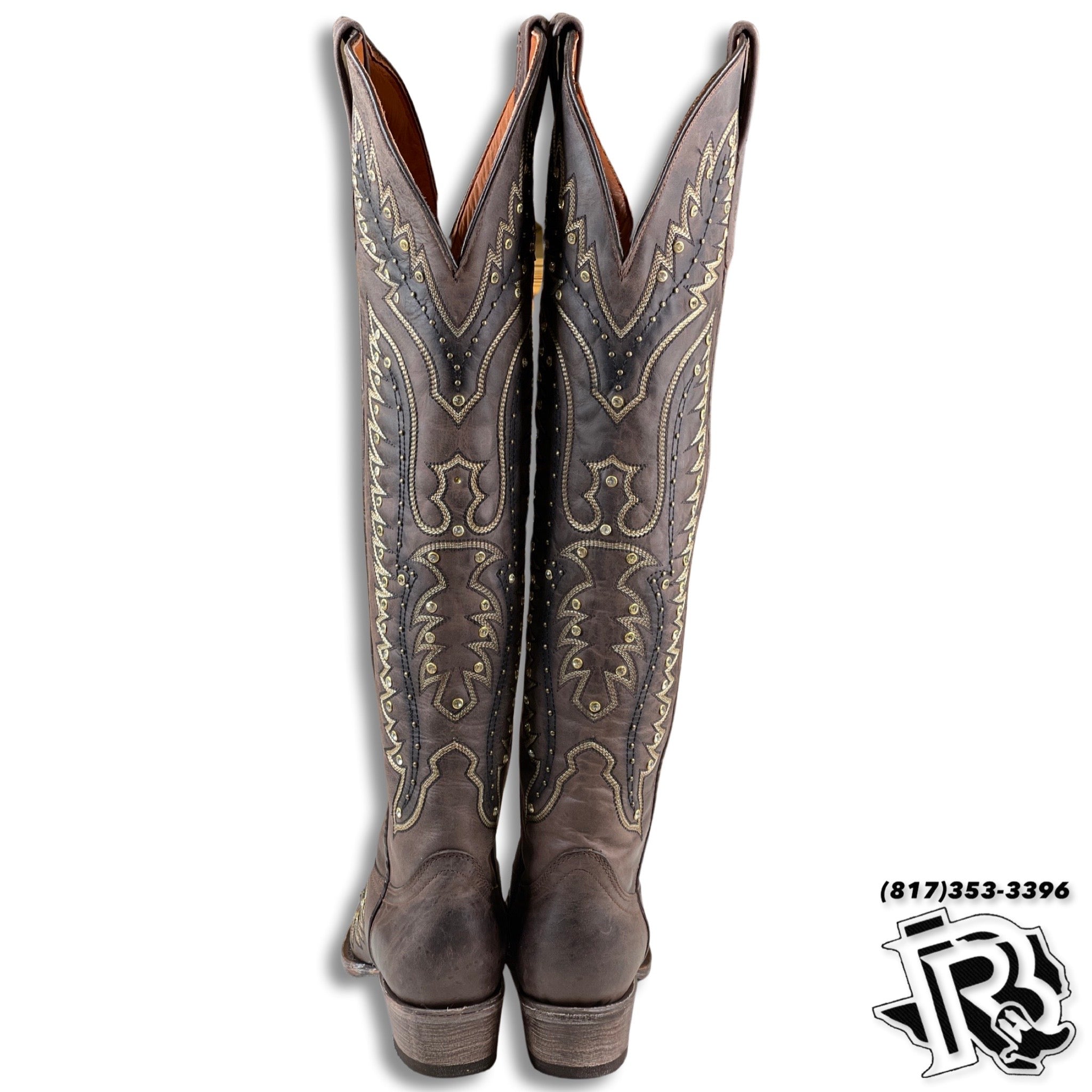 “ Isella “ Chocolate  | Women Western Tall Boots style vd0028