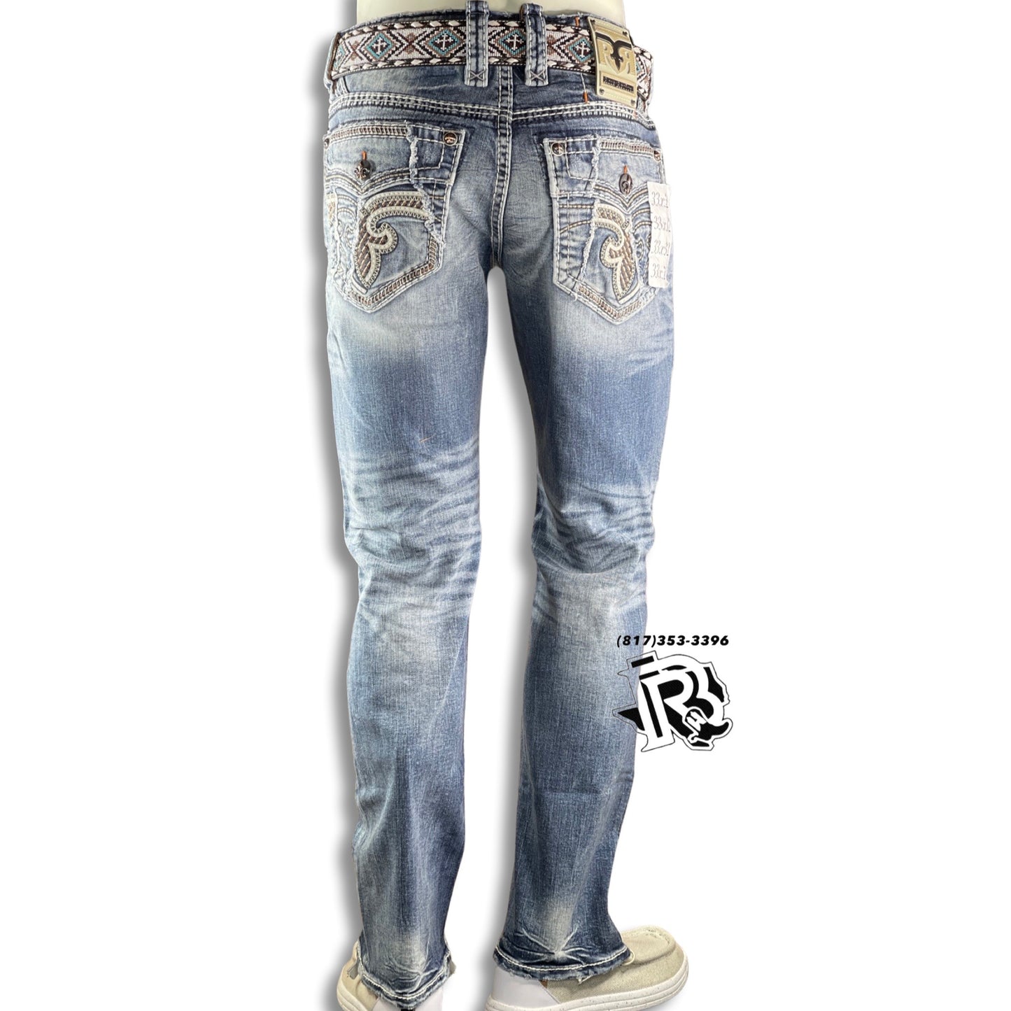 “ Alpine “ STRAIGHT | MEN'S ROCK REVIVAL JEANS RP03549J210R