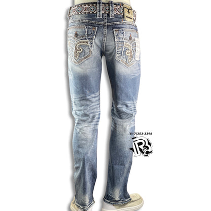 “ Alpine “ STRAIGHT | MEN'S ROCK REVIVAL JEANS RP03549J210R