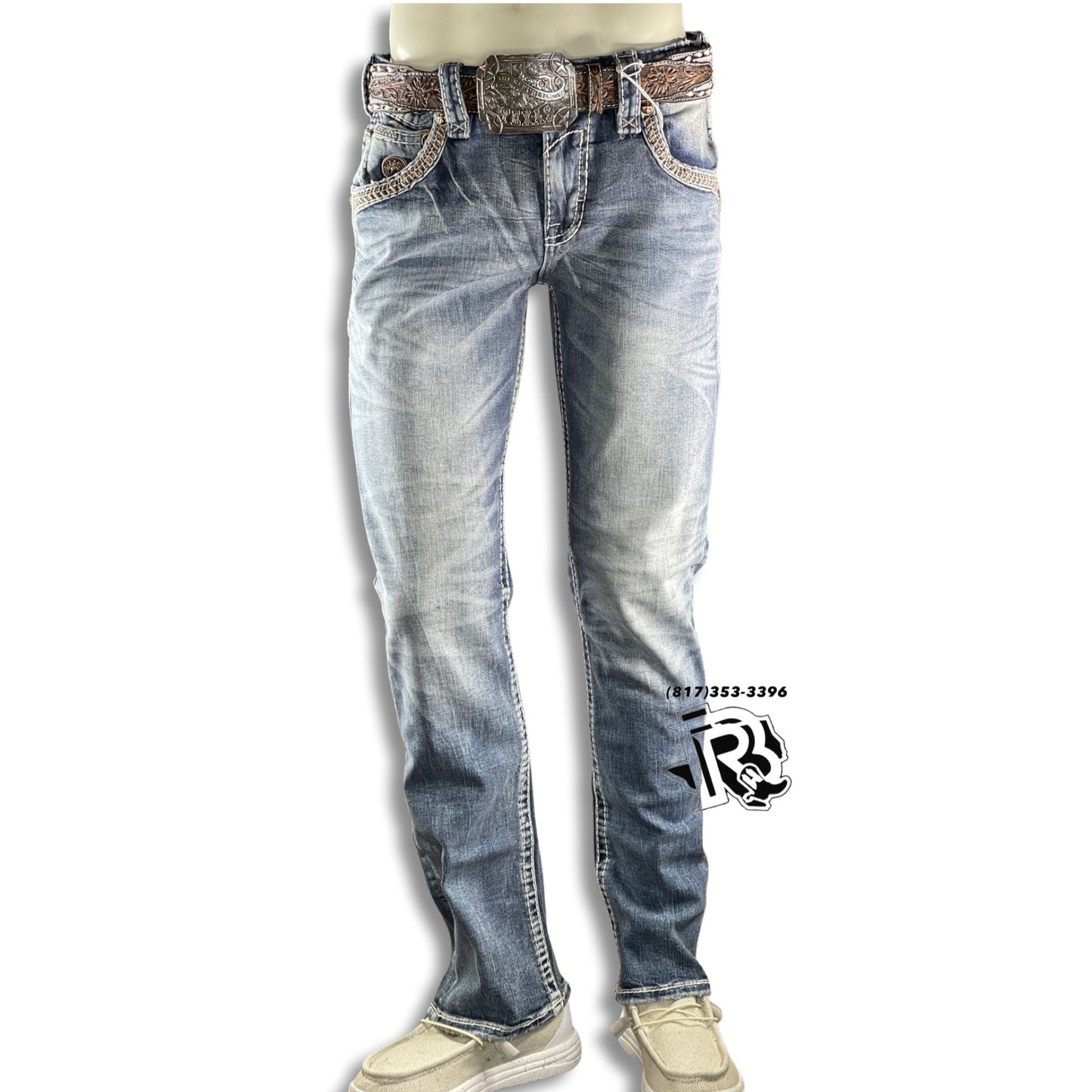 “ Alpine “ STRAIGHT | MEN'S ROCK REVIVAL JEANS RP03549J210R