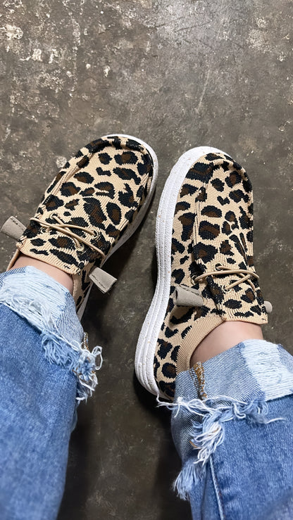 “ MICHELLE “ | WOMEN CHEETAH CASUAL CANVAS SHOE