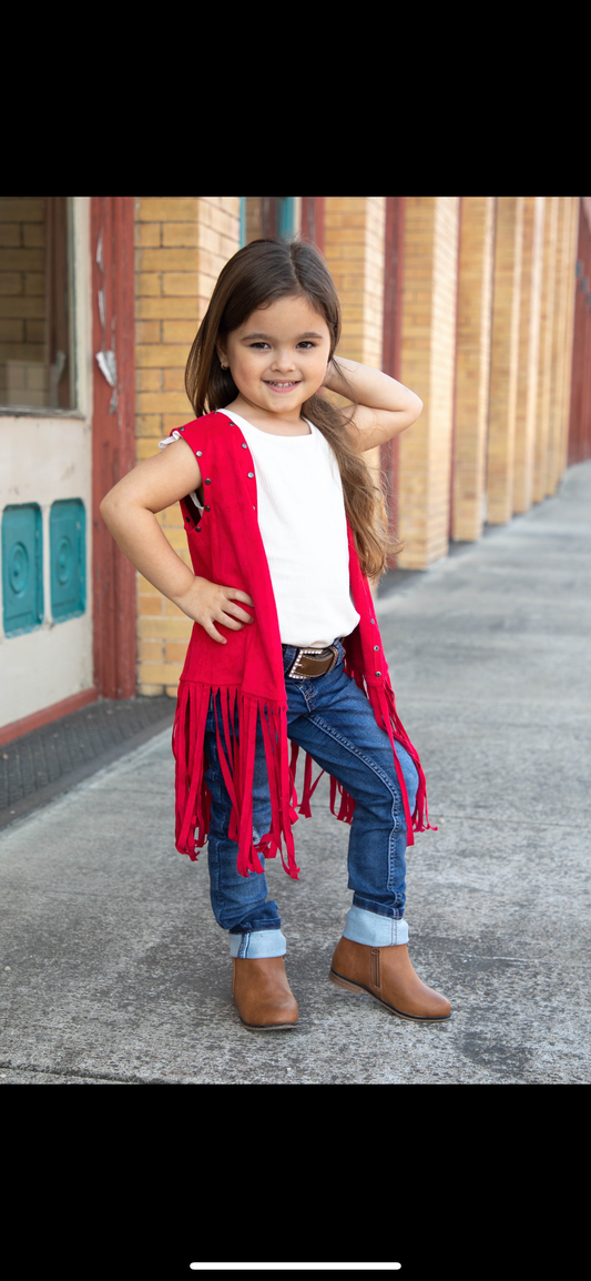 RED GIRLS VEST