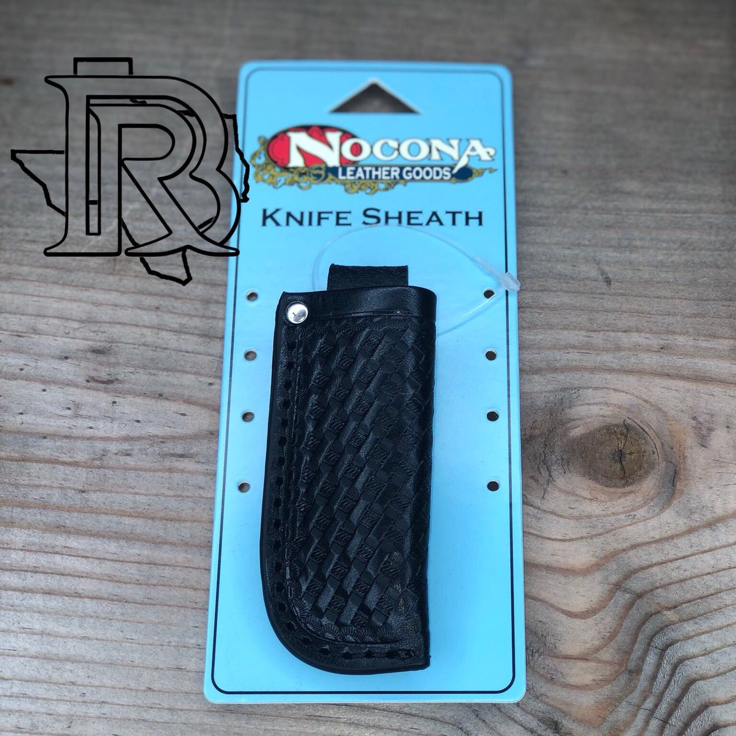 Nocona Leather Knife Sheath  Black