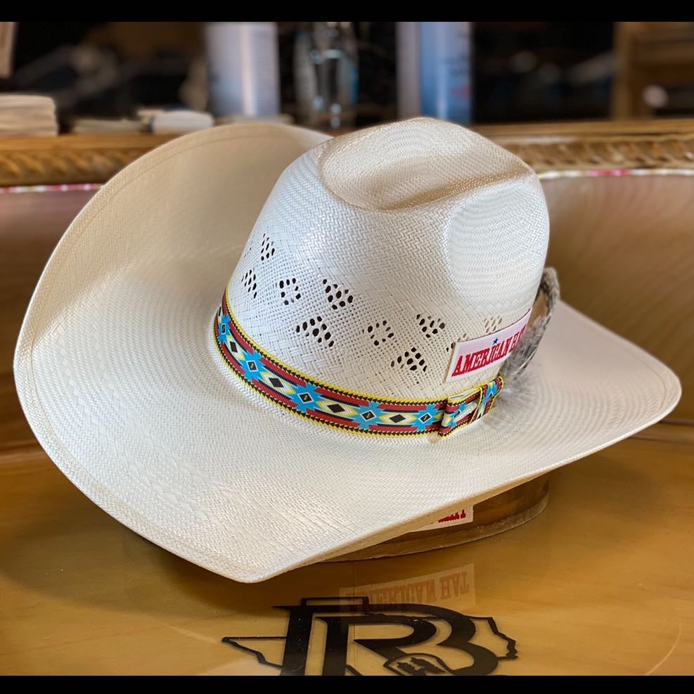 8500 AMERICAN HAT COWBOY STRAW HAT 6 3 4